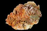 Ruby Red Vanadinite Crystals on Pink Barite - Morocco #155399-1